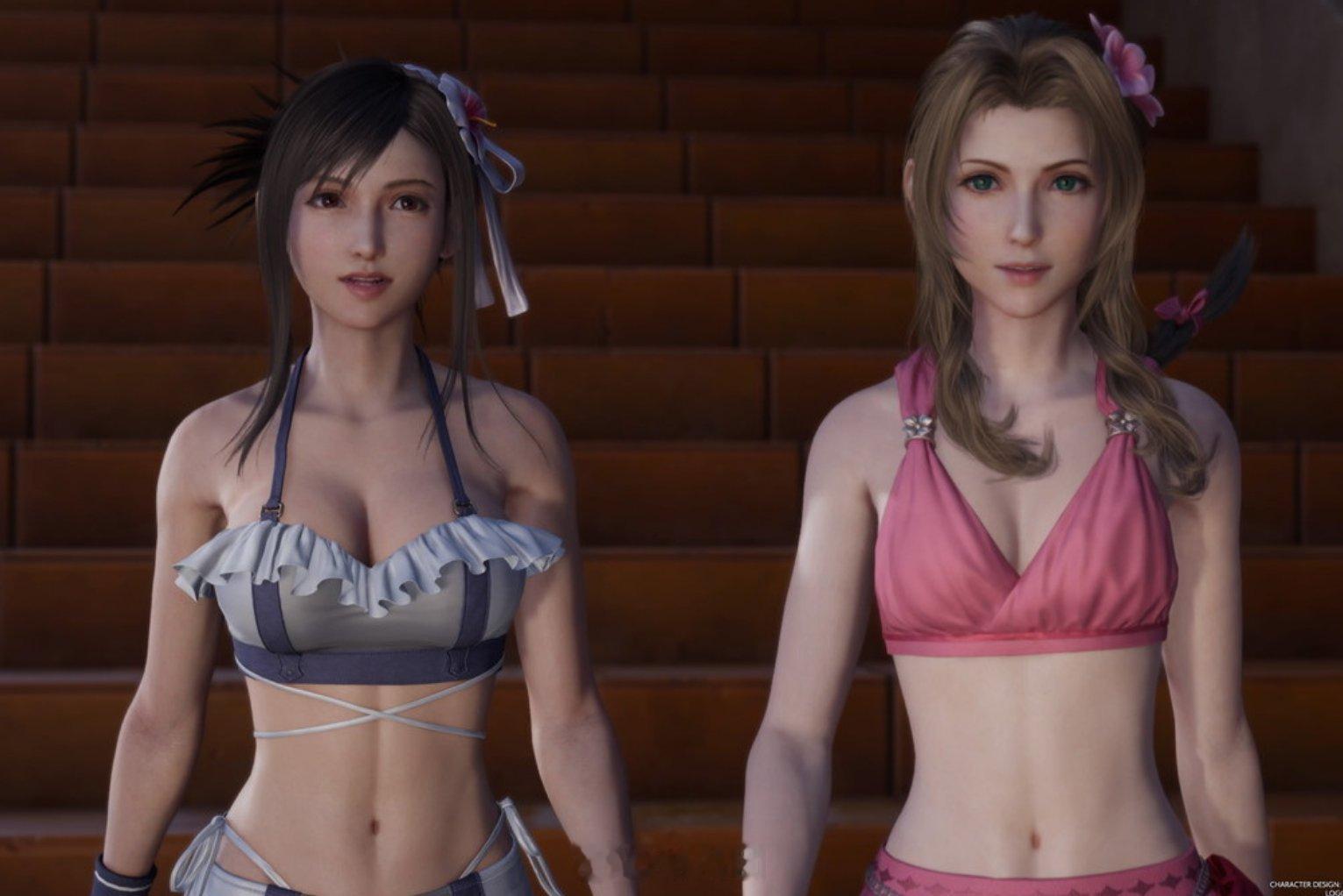 需要3D区老哥出手！《FF7：重生》营销蒂法清凉泳衣 第二天却紧急加布料！近期F