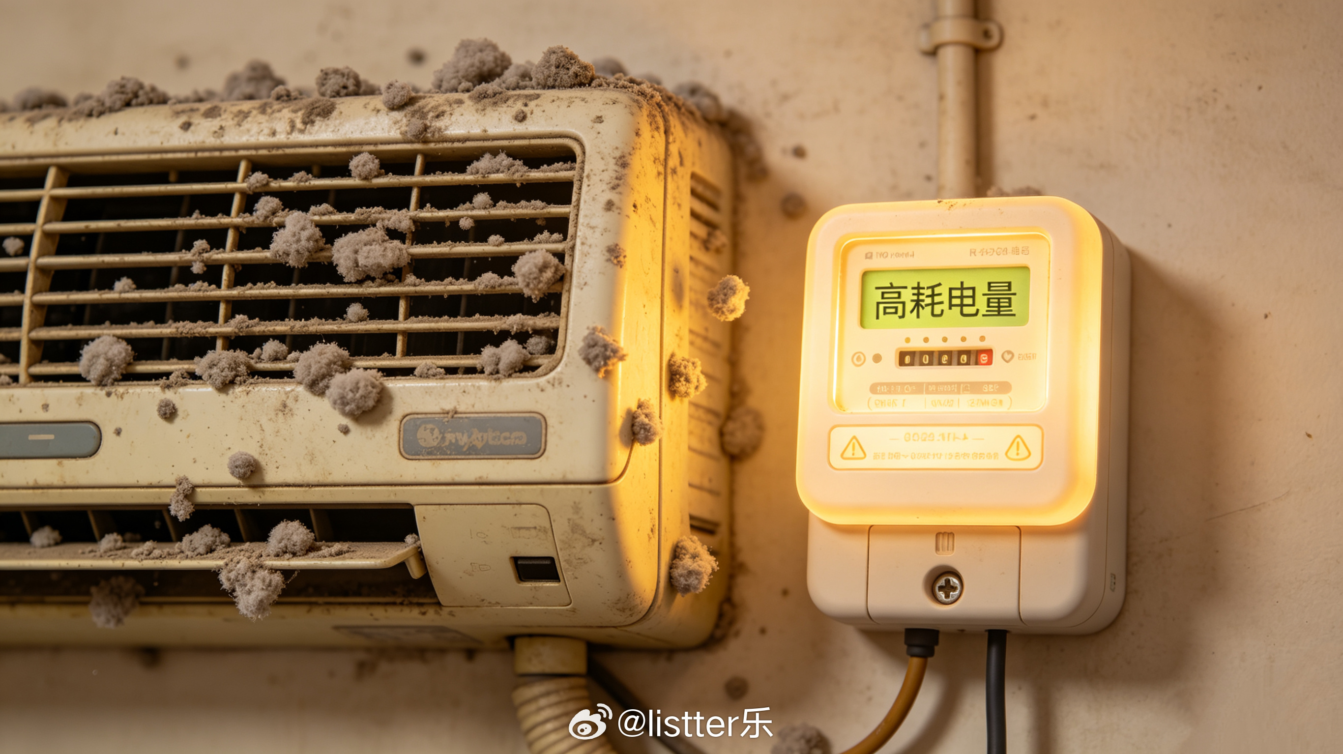 老旧空调为什么会越用越费电不少使用超八年、十年的老空调，制冷越来越弱，电费却节节