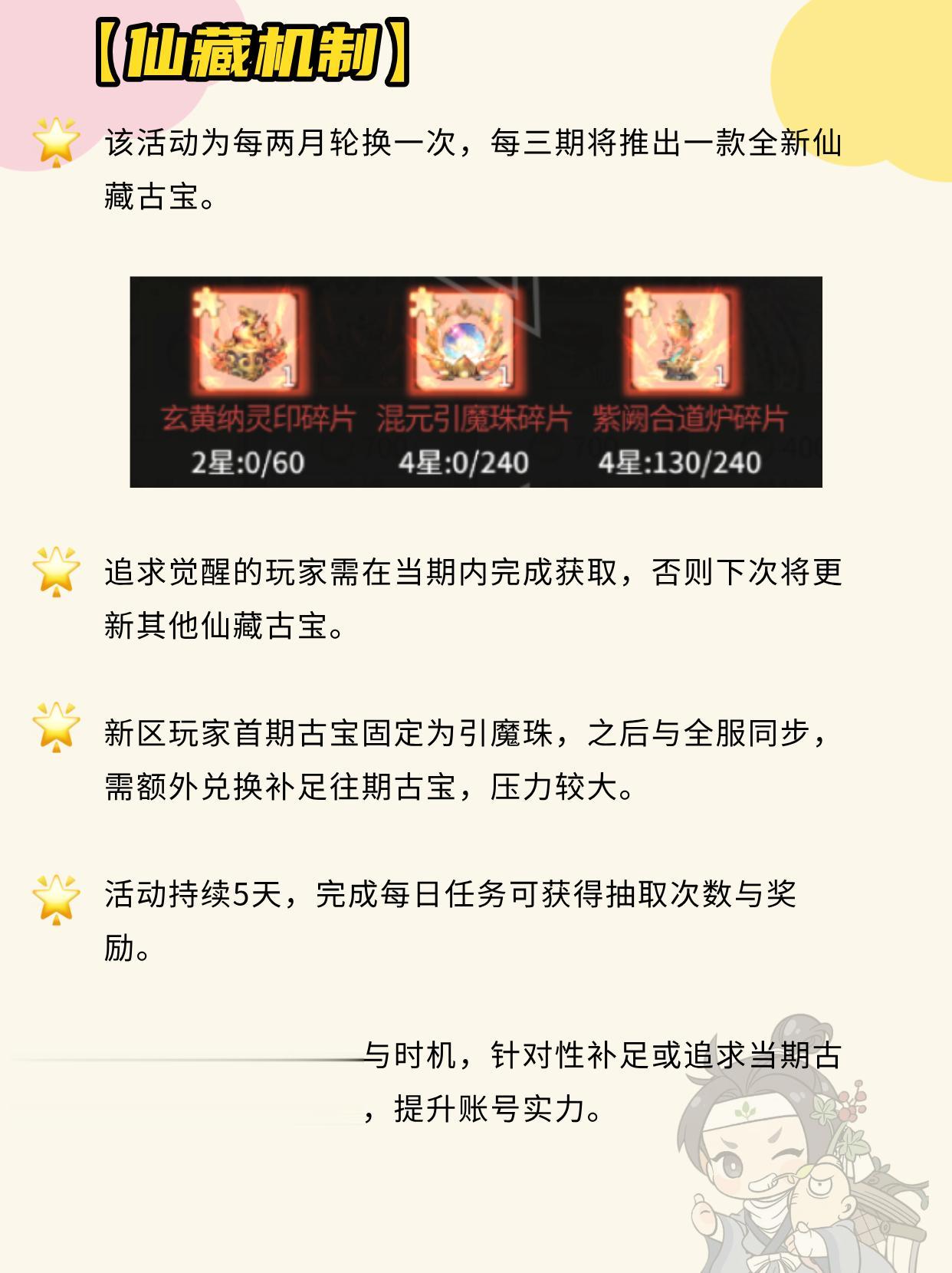 仙藏活动怎么玩？。（作者：风语）