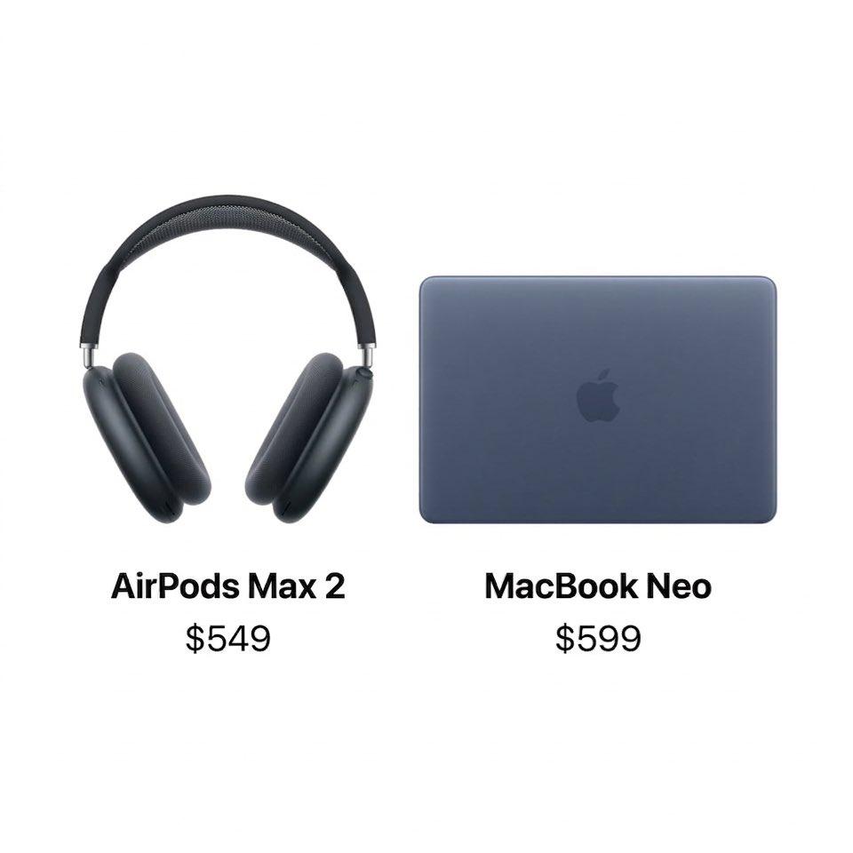 MacBook Neo也就一副耳机钱