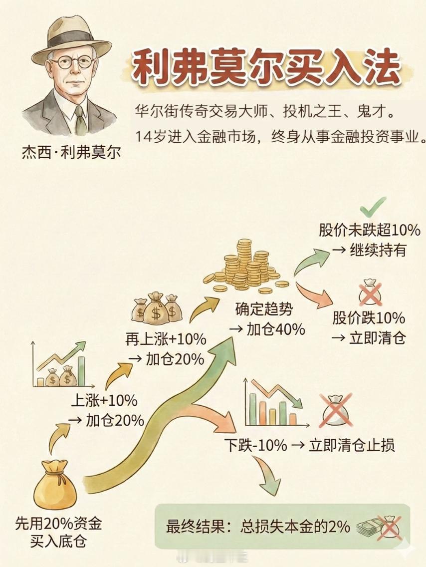 a股 短线交易大师—杰西·利弗莫尔被广泛流传的，错误加仓方法，类似这种图片，被大