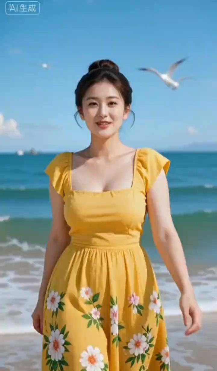 小时候妈妈常带我到海边来玩，如今我已成为母亲。等宝宝长大，我一定要带她到海边来游