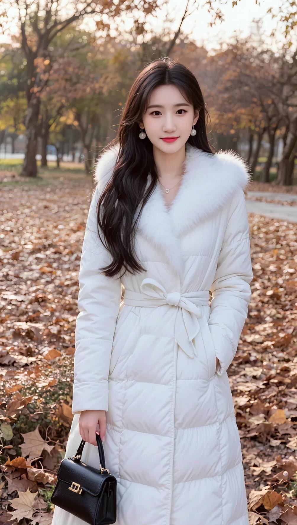 AI秋意羽绒服写真