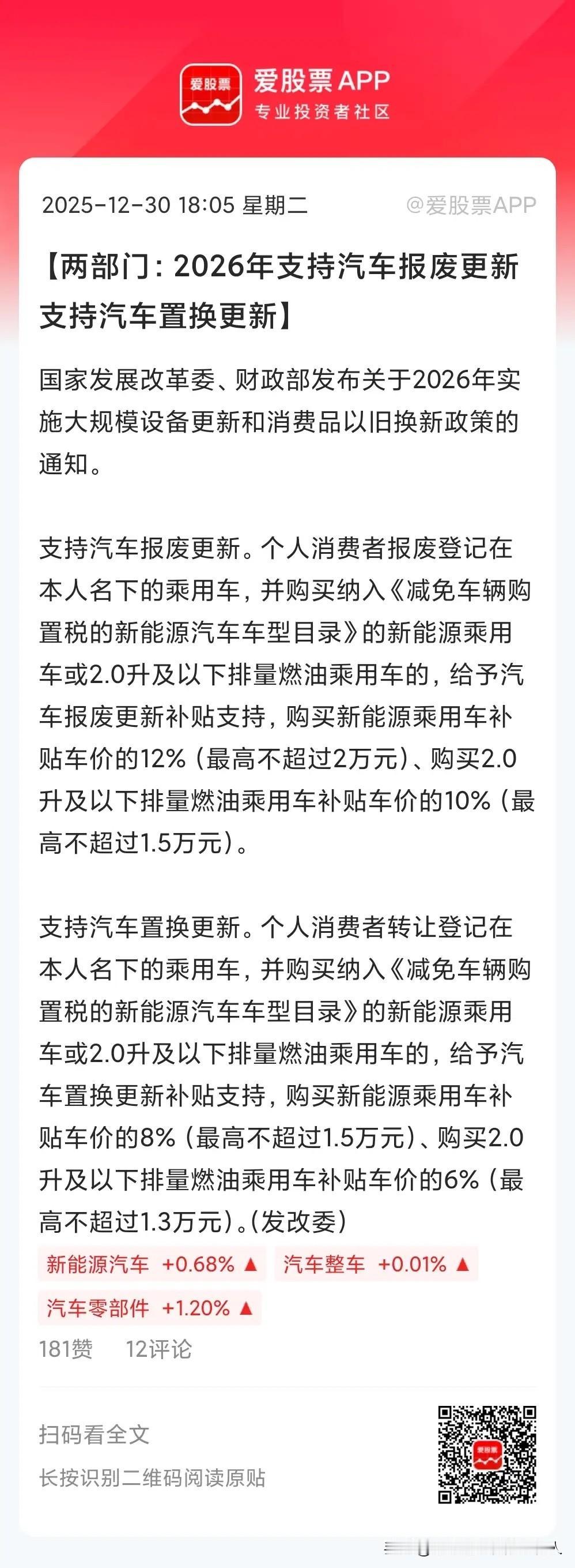 2026年国补新政正式落地，核心变化主要有这几点：

1. 汽车补贴改了规则，从
