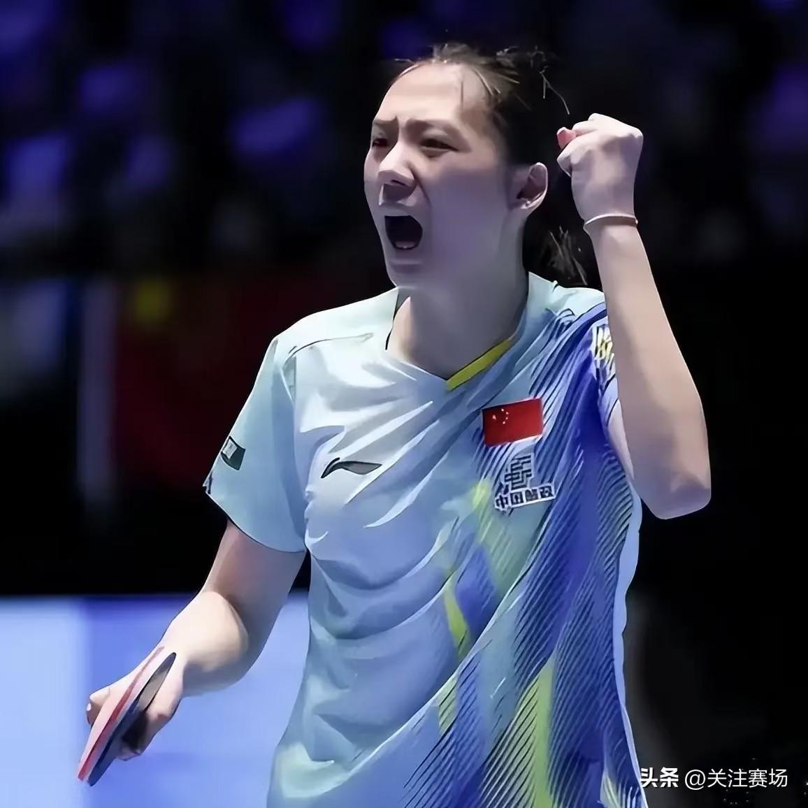 女单决赛名额全部产生，决赛陈熠硬刚张本美和！

【陈熠中国🇨🇳】

陈熠今天