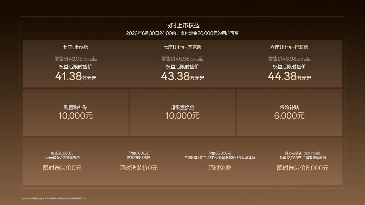 焕新极氪 009 上市：外观微改、内核全升，接近完美的旗舰 MPV5 月 19 