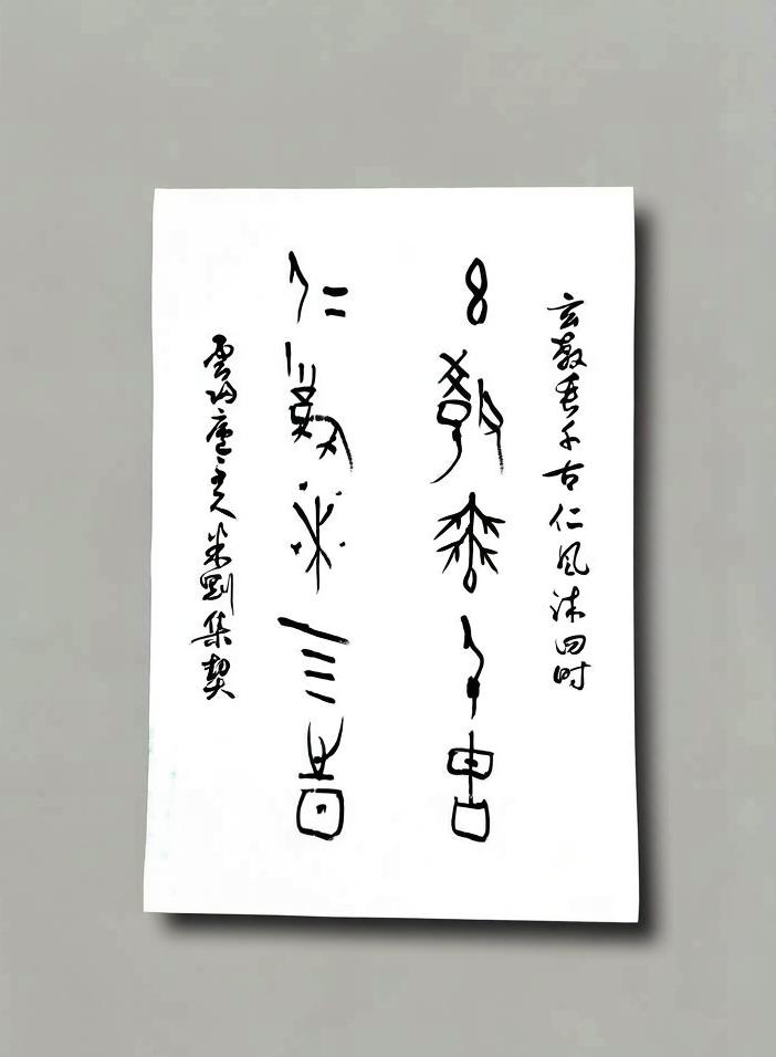 米刚甲骨文作品