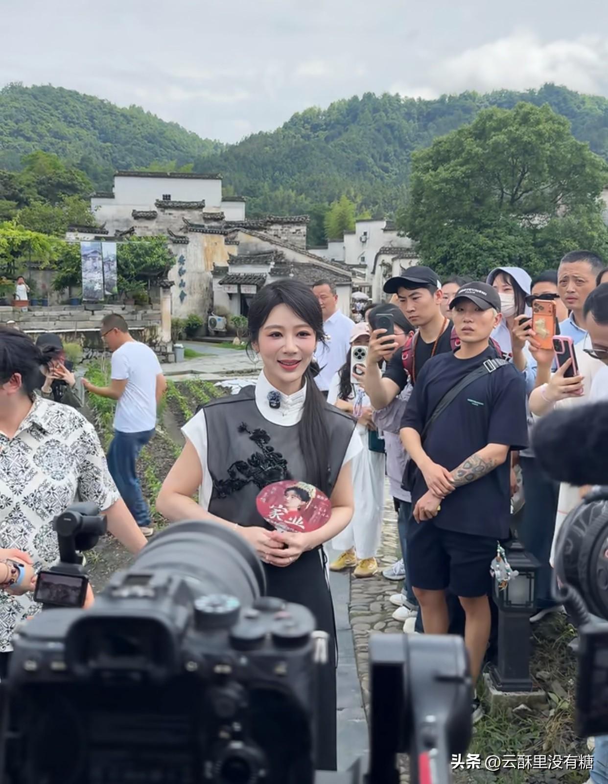 杨紫现身安徽西递逛古村，原来是为自己主演的《家业》收官造势

最近很多游客在安徽