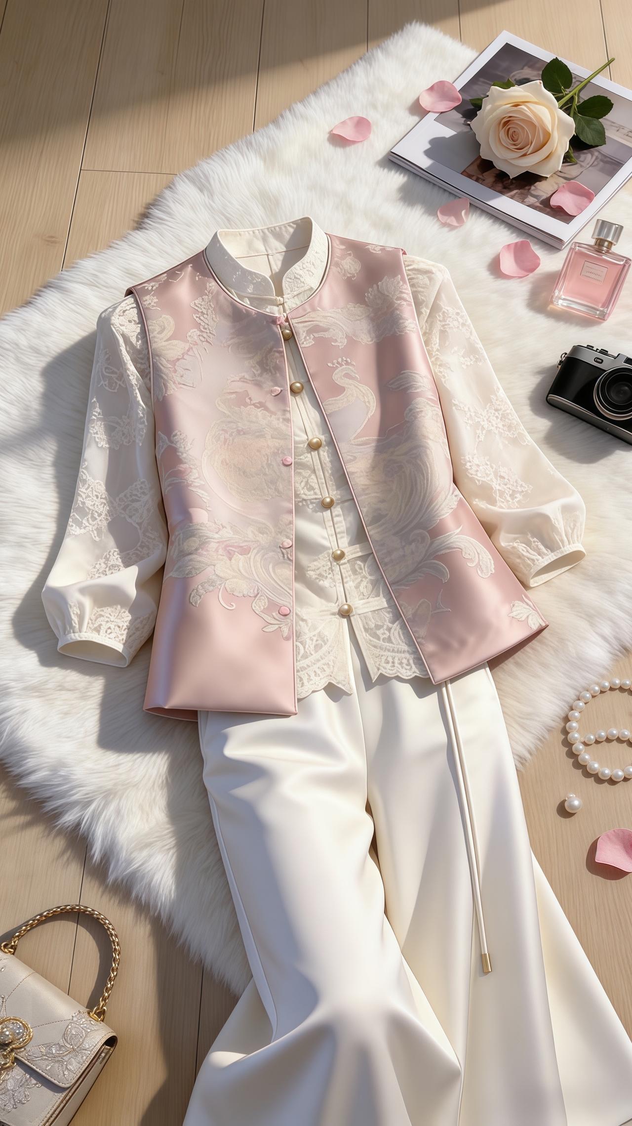 新中式国风马甲 两面穿马甲 洋气减龄