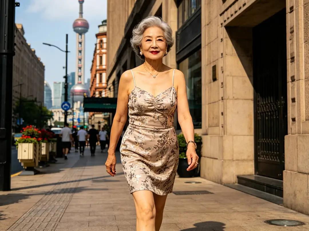 六十九岁的上海奶奶就是敢穿，赶时髦！人活一世，活在当下！我们赶上了好的时代！尤其