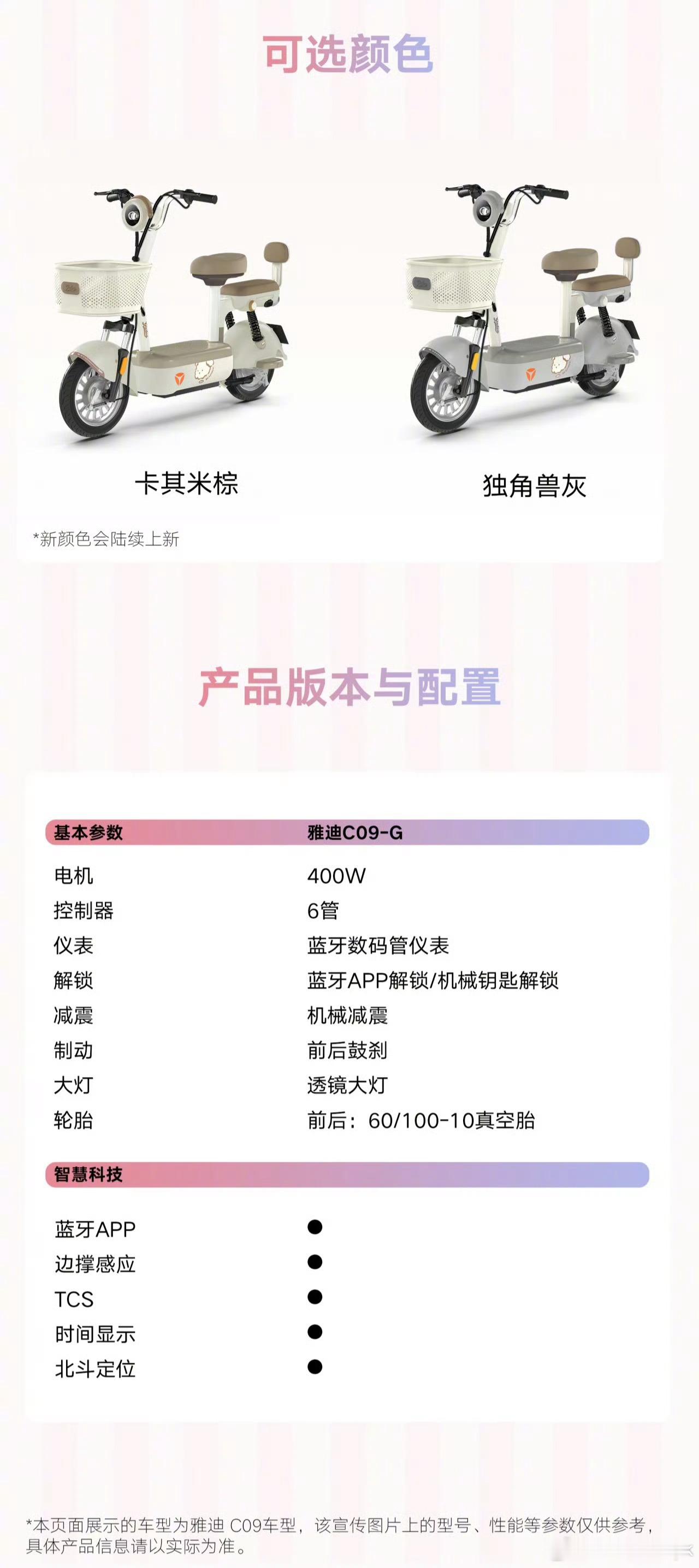 雅迪新车上市有前后座有车筐有一说一这个看起来就挺实用的👍大v聊车