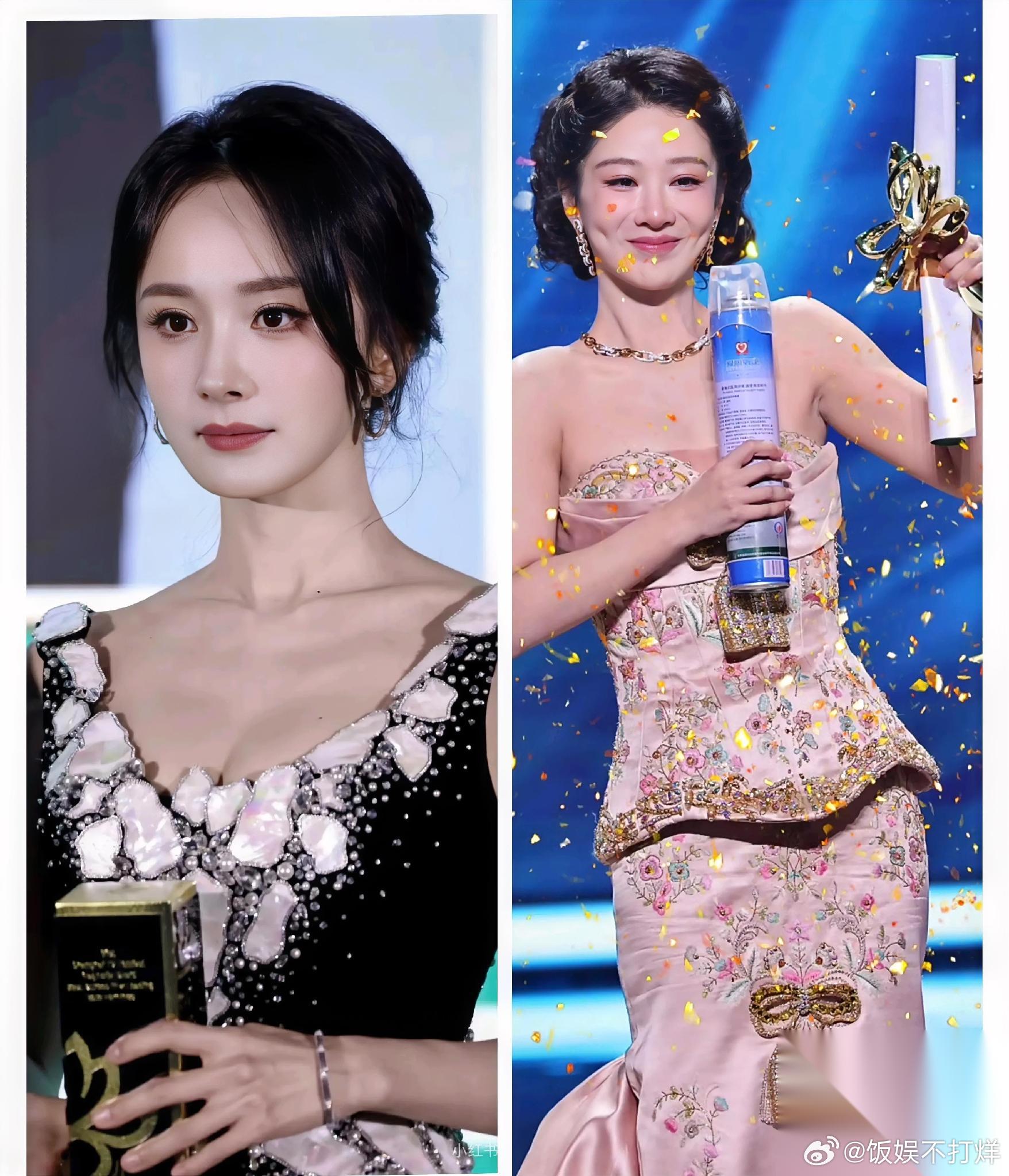 杨幂这次没能获奖很正常的 杨紫最重要的一点，她是比不上的 不是演技，也不是流量，