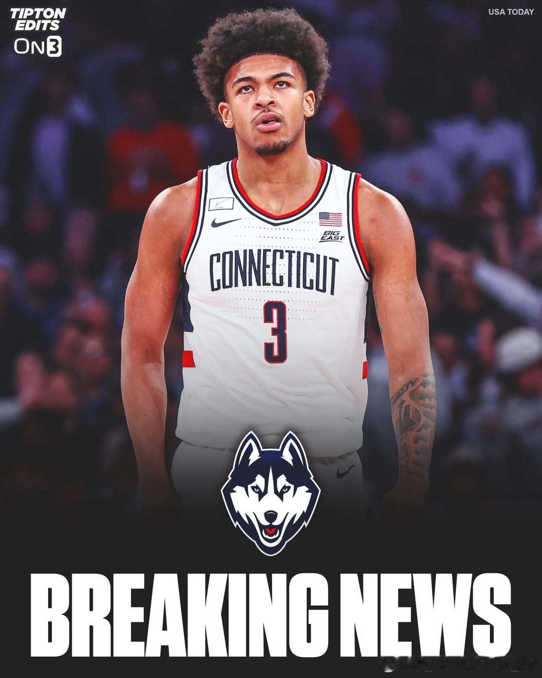 康涅狄格大学前锋杰林·斯图尔特(Jaylin Stewart)进入转学窗口NCA