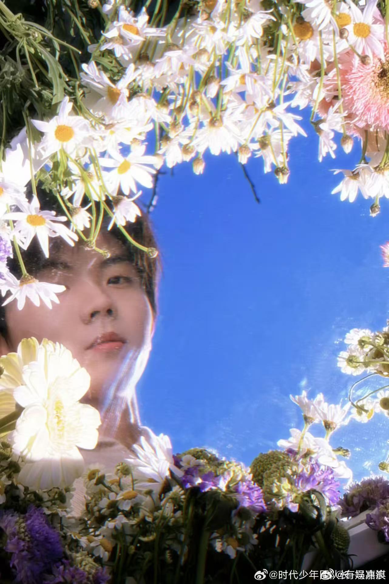 马嘉祺花朵写真花中的马嘉祺马嘉祺花朵写真，哇塞哇塞，