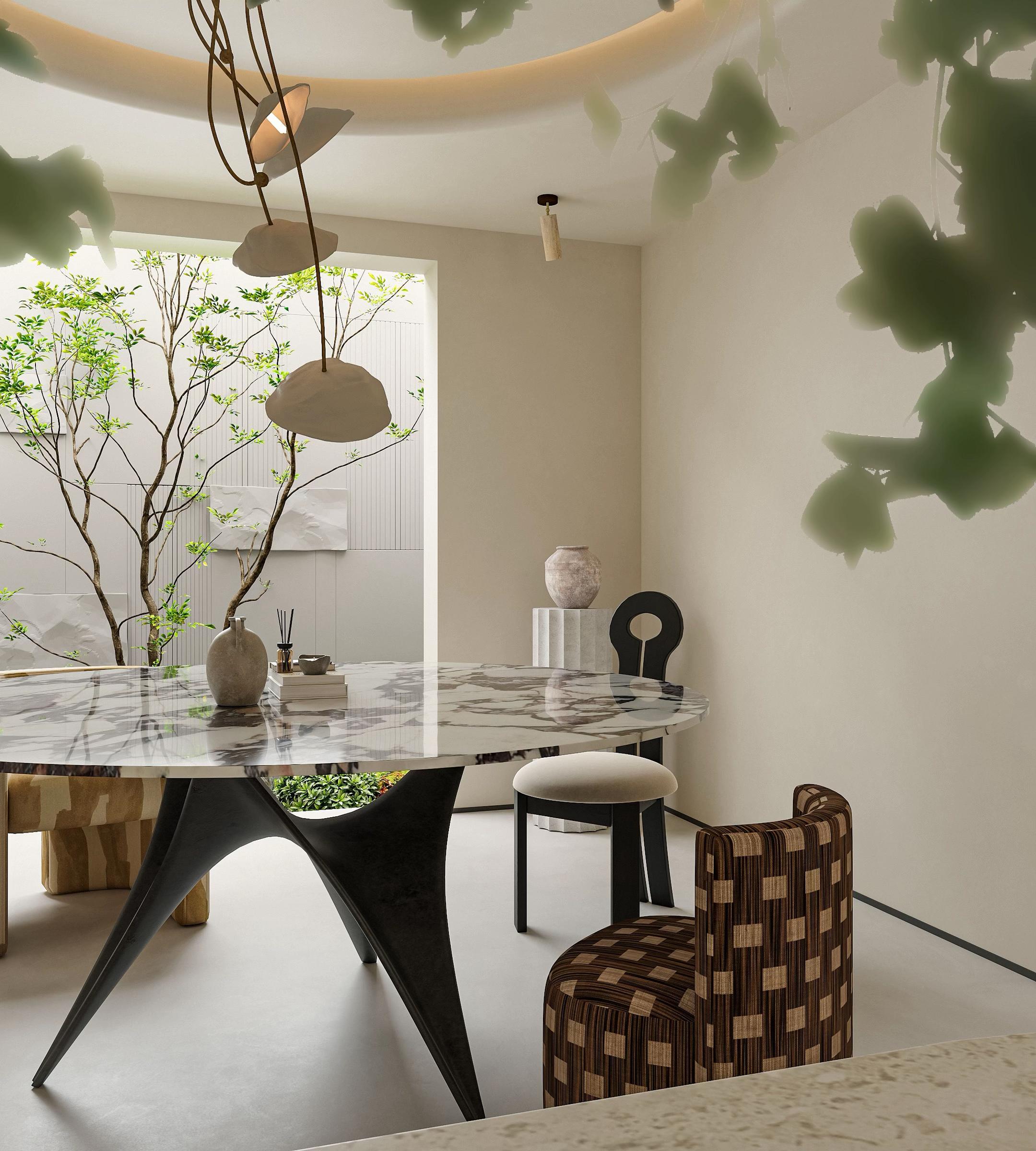 奶油合院设计年轻人的Dream Hous.昆明400㎡奶油风合院！年轻...