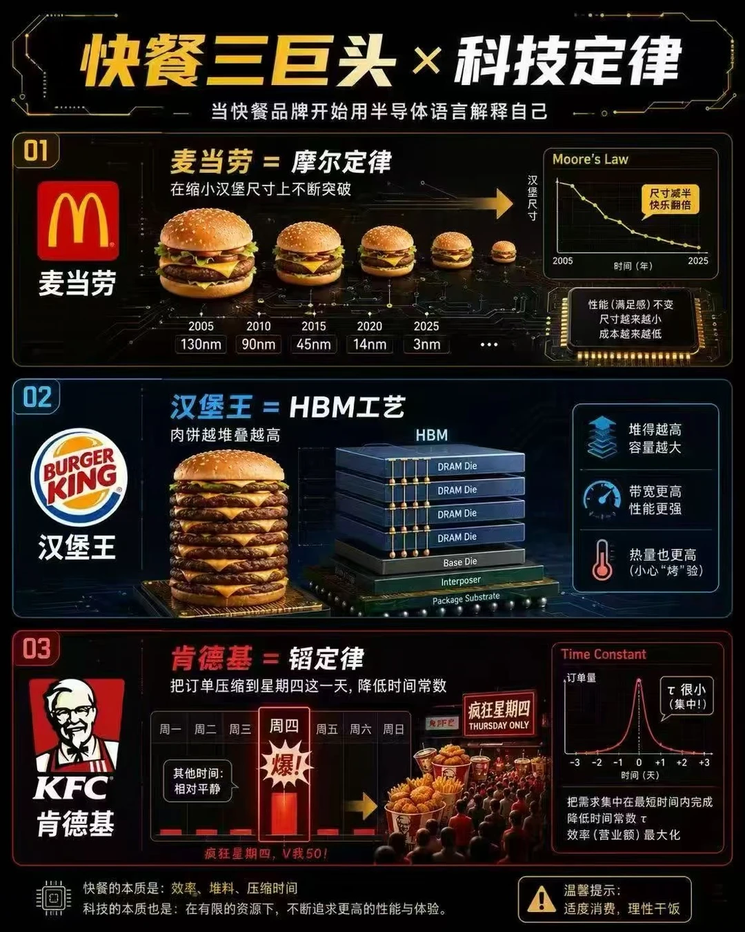 🎉快餐三巨头×科技定律