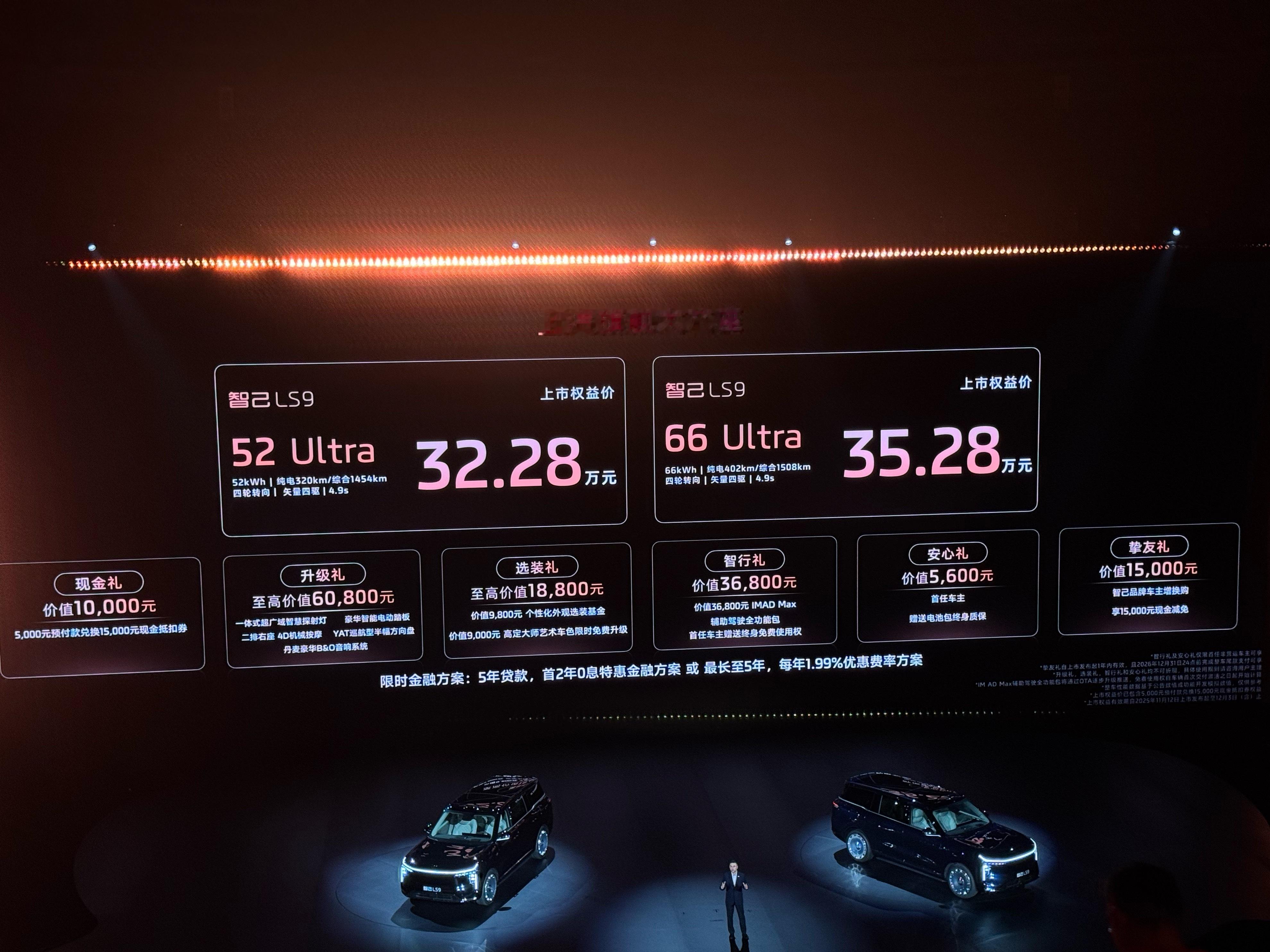 智己LS9上市了，52/66 Ultra权益价32.28万/35.28万，66 