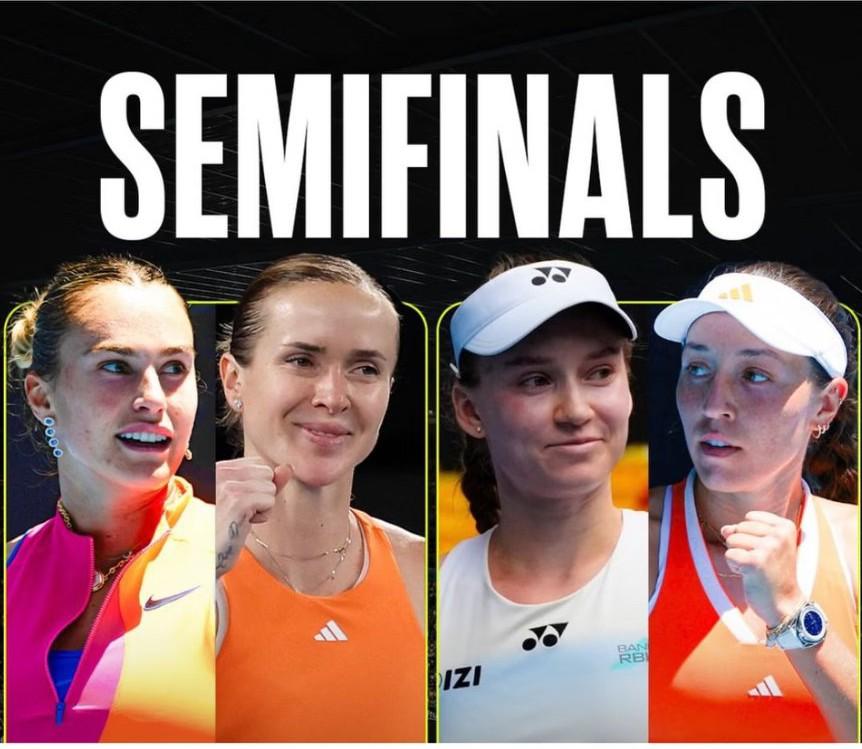 澳网女单半决赛四位球员晋级决赛的概率和夺冠概率预测:
莱巴金娜:晋级决赛的概率7