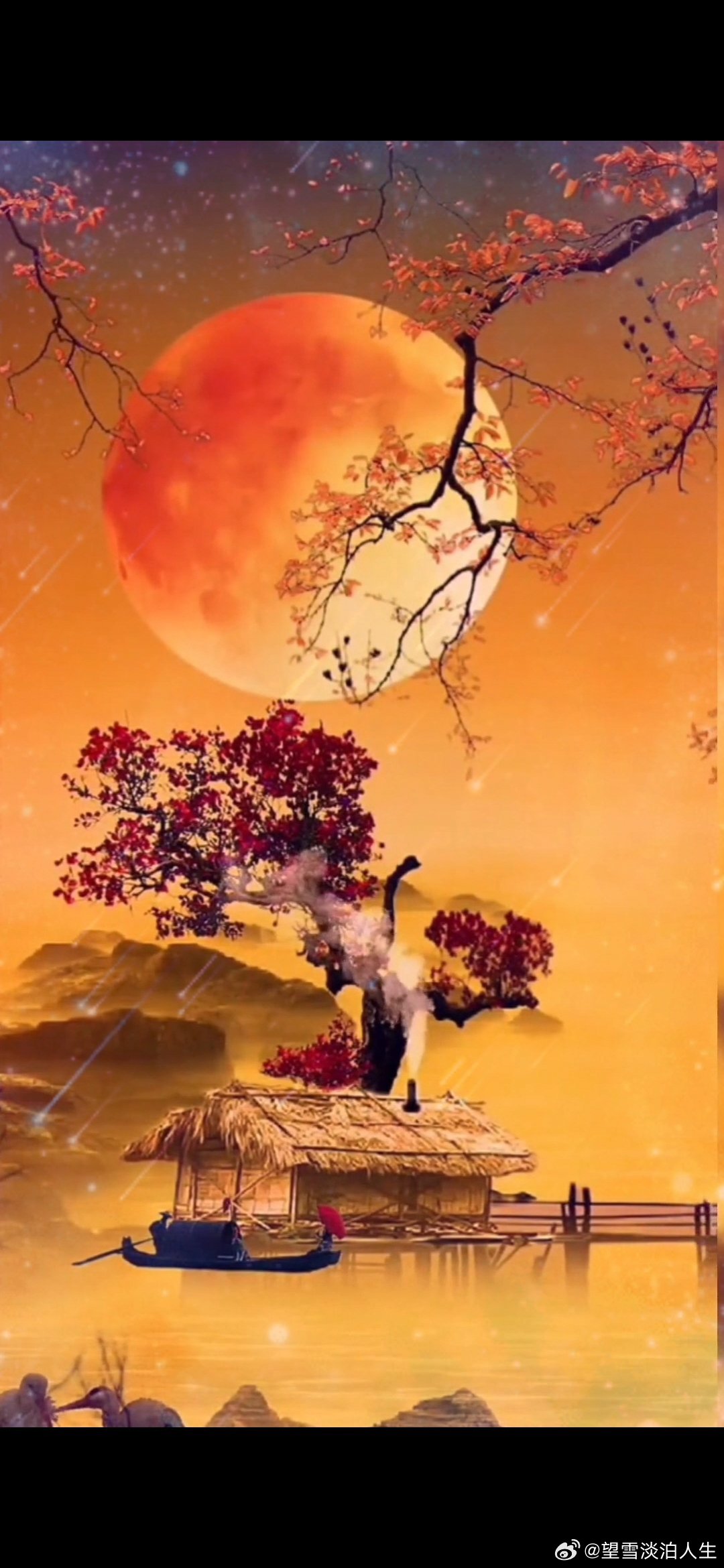 #情感#                     《流年》流年冉冉逐飞蓬，两鬓如