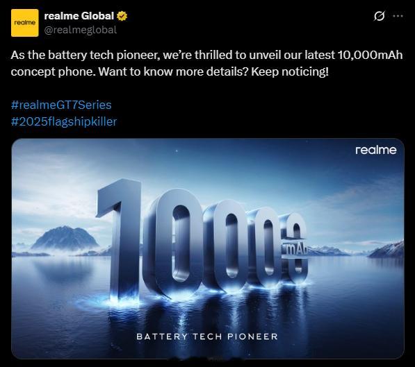 你的下一台 10000mAh 充电宝，可能是一台手机。[二哈]真我的海外账号 r