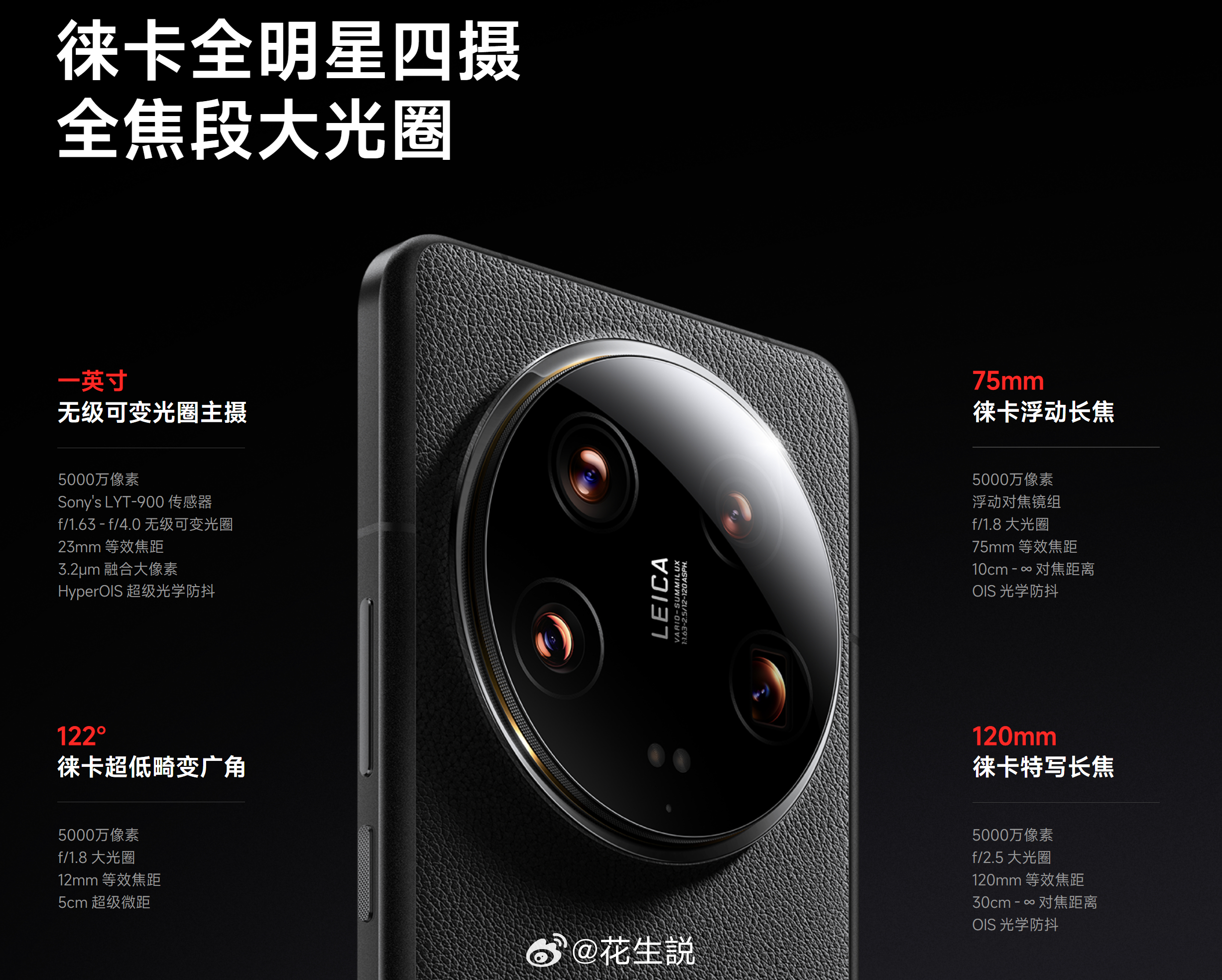 现在回看小米14 Ultra的影像，虽然副摄都是小底，但是光圈都挺大的，一定程度