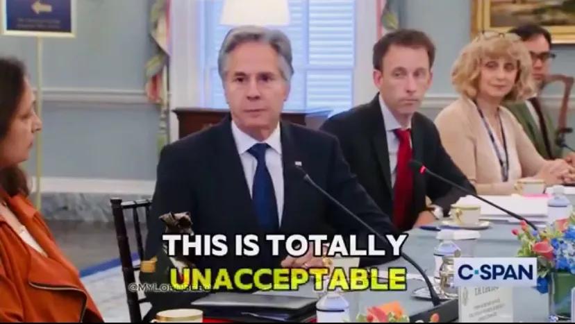 美国国务卿布林肯今天（北京时间10月2日）称伊朗对以色列的袭击是“不可接受的”。