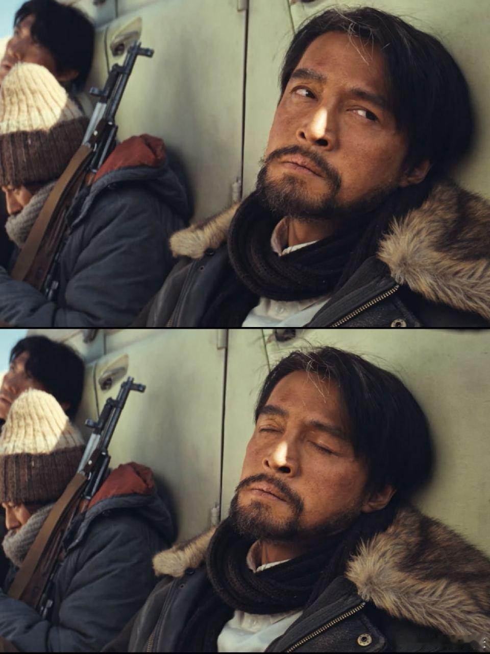 胡歌一句台词都没有但我看哭了胡歌这个造型和杨紫是同一系列，都为了剧做出了不小牺牲