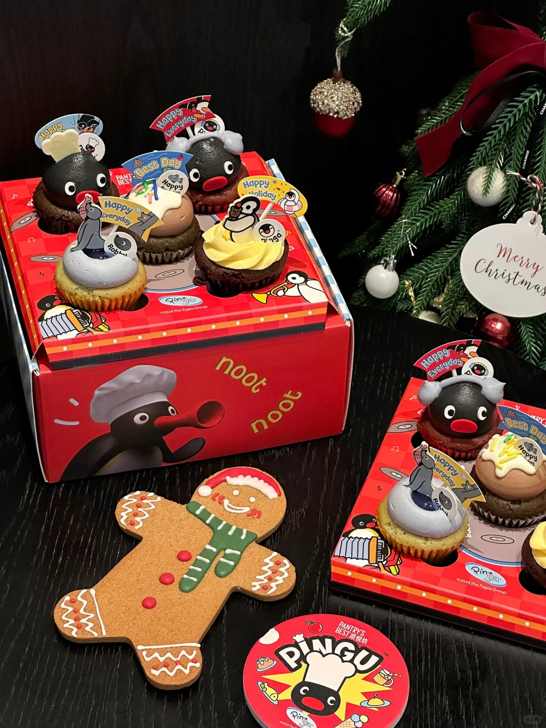 可爱晕了！！谁这么会做圣诞蛋糕啊🐧🎄