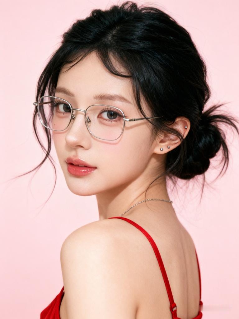 元气少女复古眼镜，甜美与酷感的完美结合！😍✨