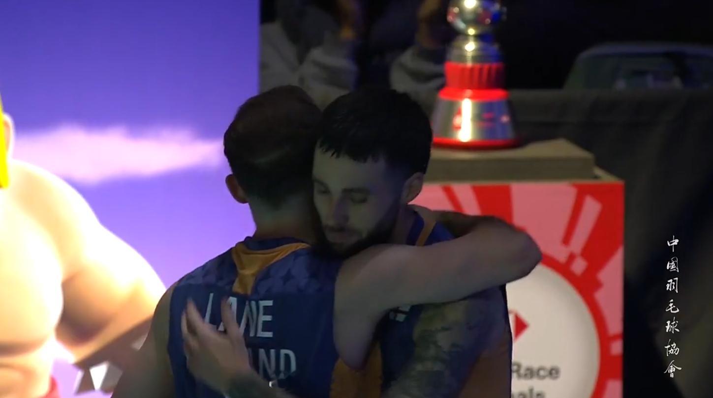 男双 决赛 谢定峰(1) 苏伟译 18-21 27-25 17-21 本·莱恩 