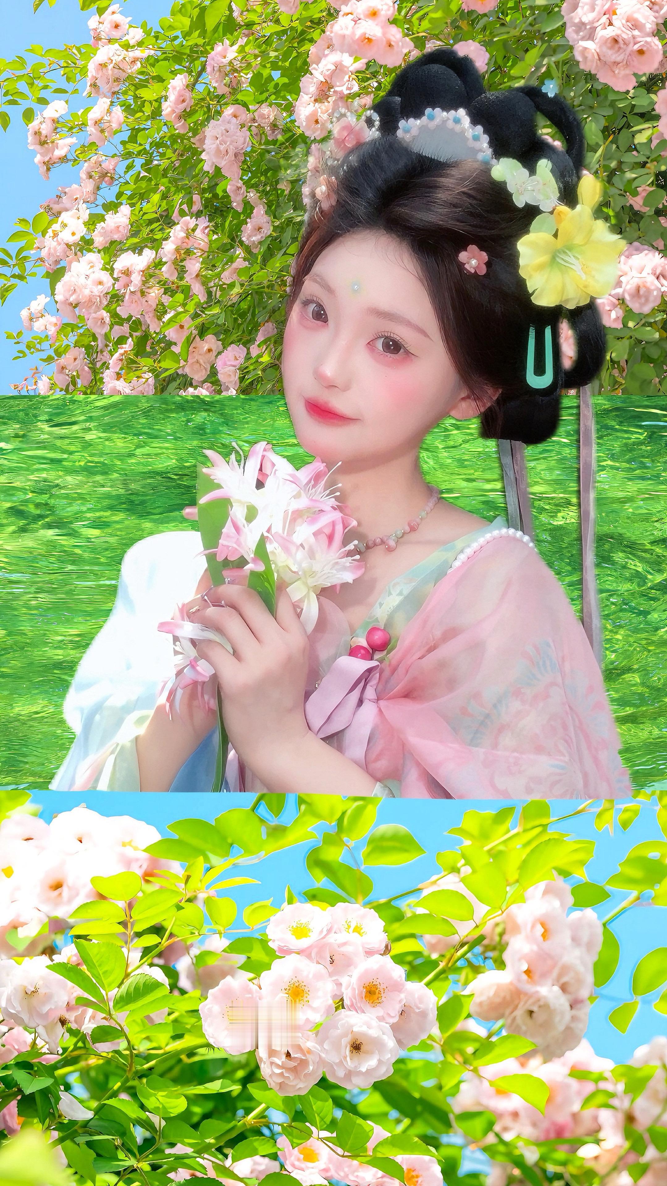 “听夜雨 我和你 初遇”小唐风汉服妆造