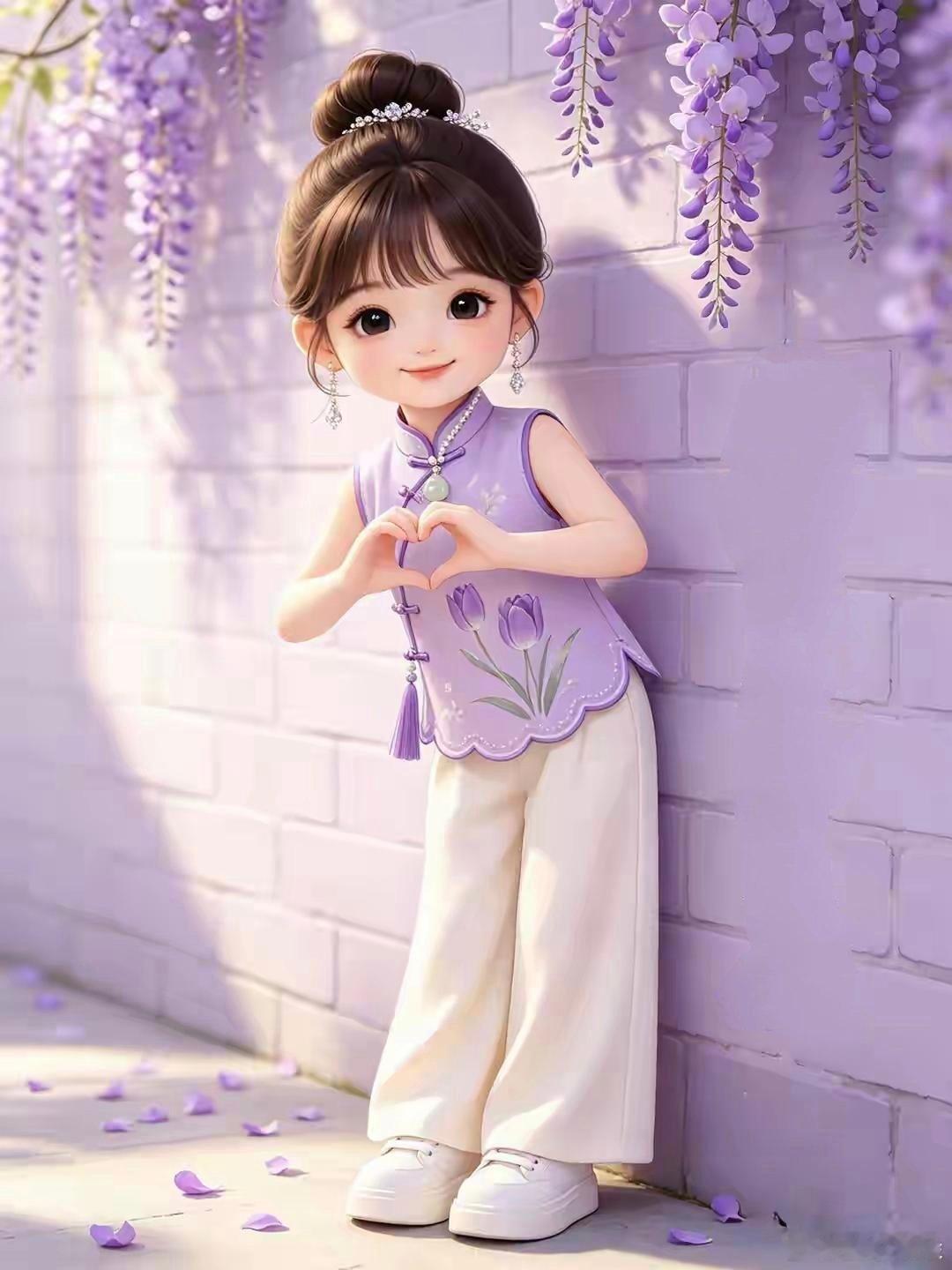元气满满国风小仙女头像 好萌.ུദ് ！ 