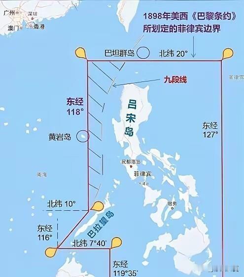 黄岩岛和巴坦群岛打根上就不是菲律宾的地盘，各类条约、老地图全都写得明明白白，实打