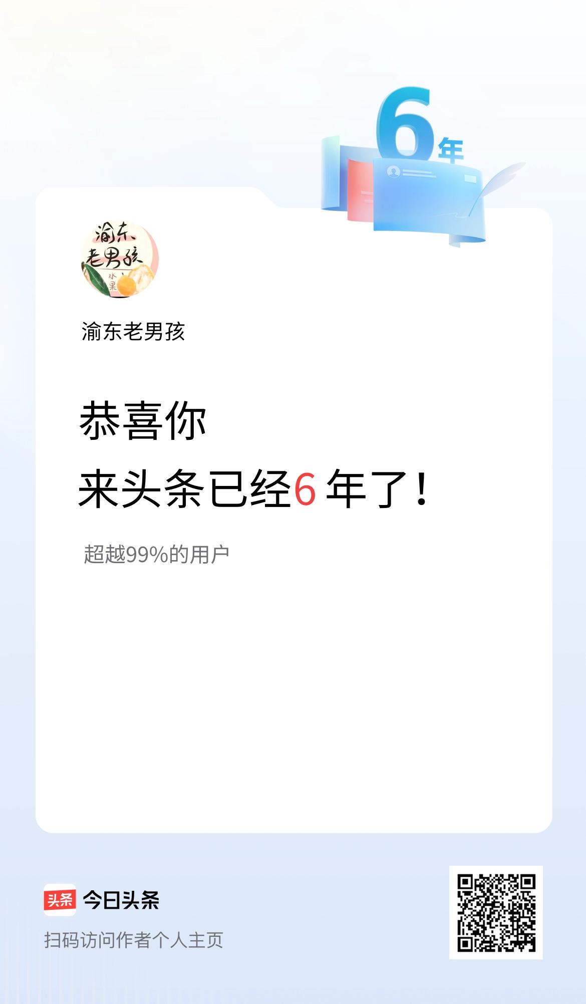 来头条已经6年了！