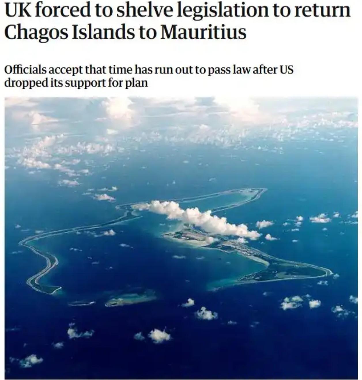 🇬🇧 “大英”变“小英”？英国因特朗普反对，紧急叫停“还岛”计划！

就在今