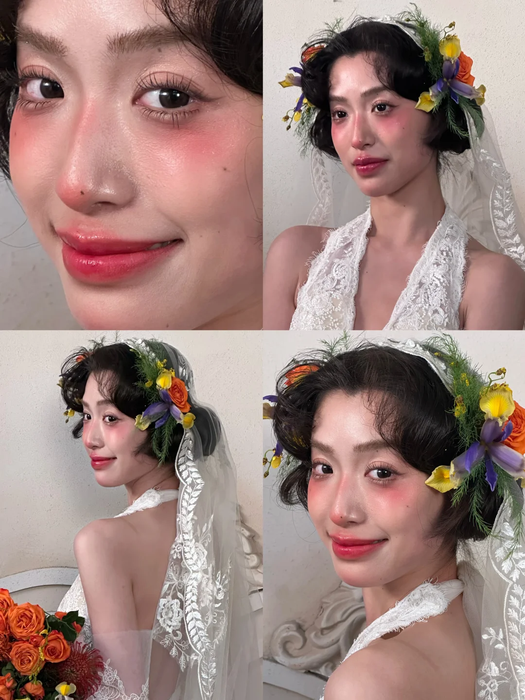 鲜花复古造型