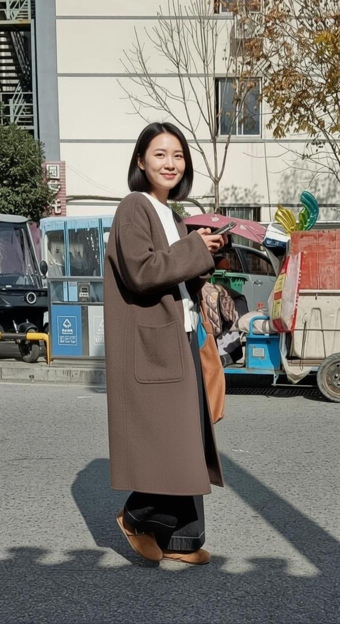 随手拍张图，分享美好瞬间
方才于街巷邂逅熟人，
我打了声招呼，
她回以我一个微笑