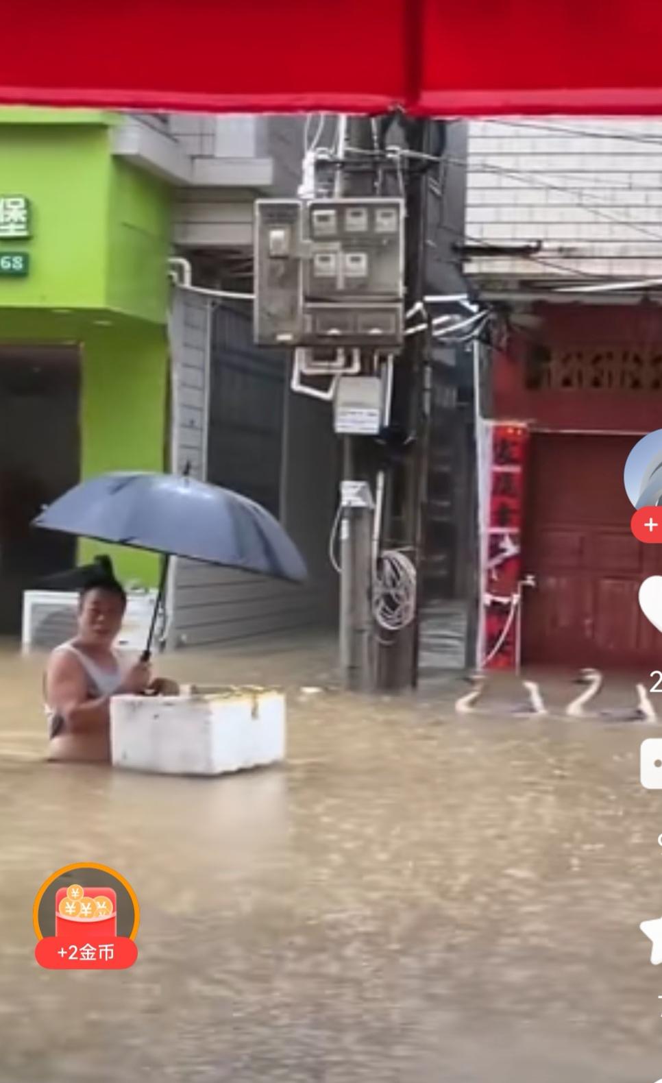 深圳龙舟水。