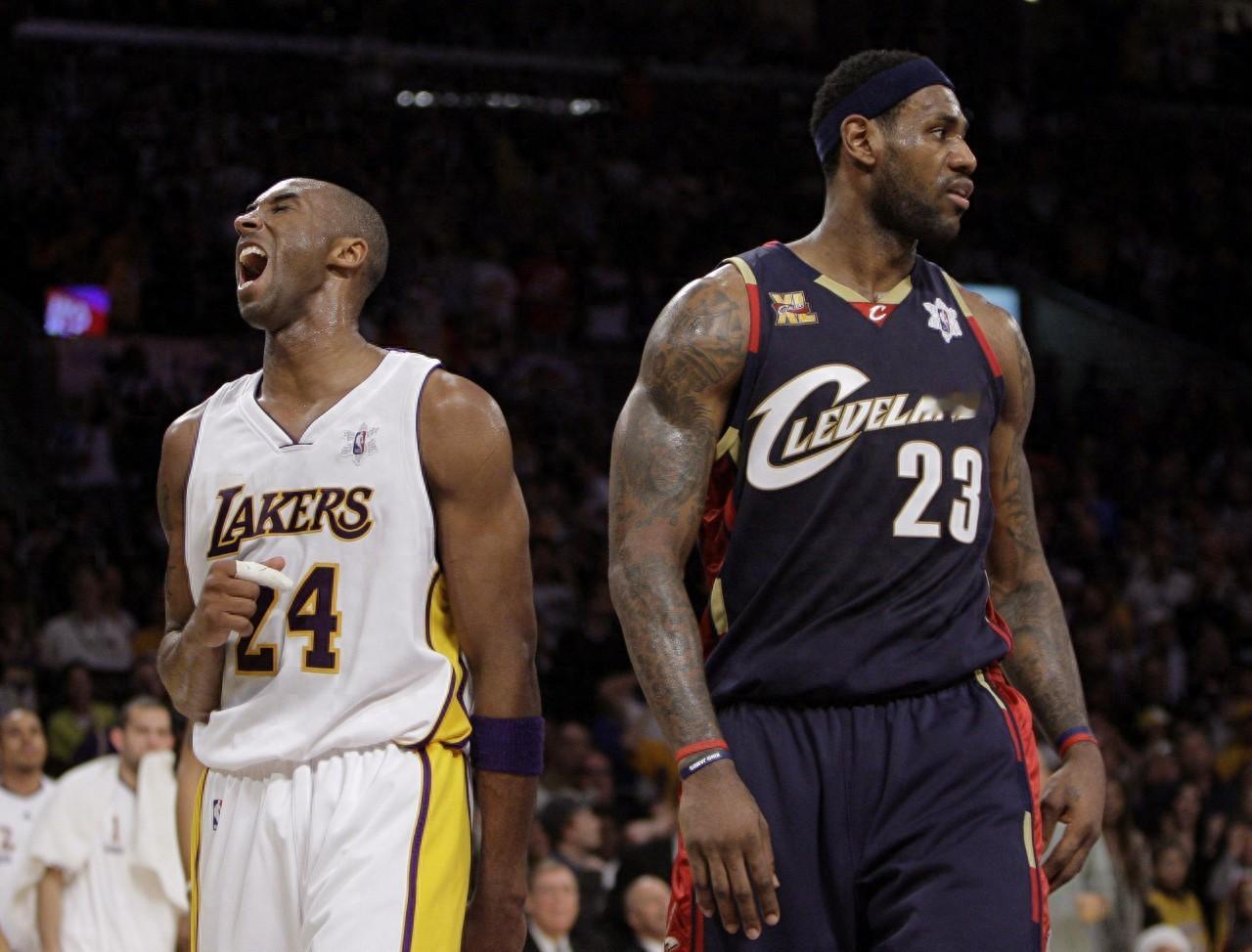 这是一段关于科比·布莱恩特（Kobe Bryant）和勒布朗·詹姆斯（LeBro