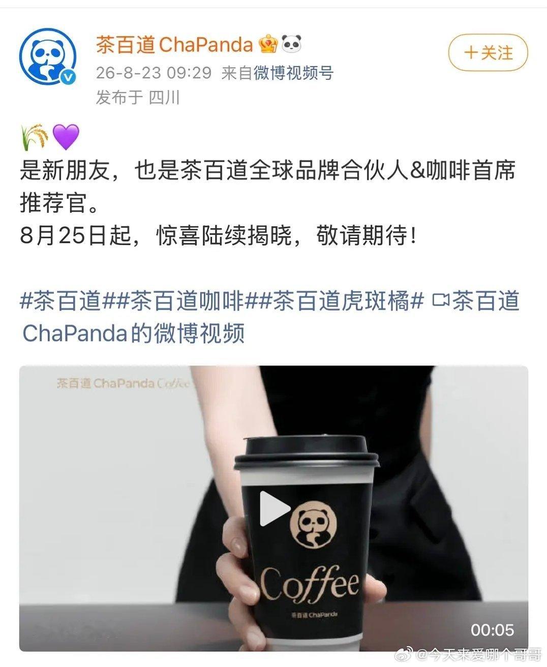 赵今麦 茶百道全球品牌合伙人预热！ 