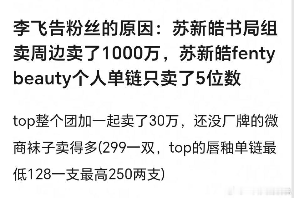 这是以什么理由告粉丝啊不过为啥只给大粉磕海景房不买sw 