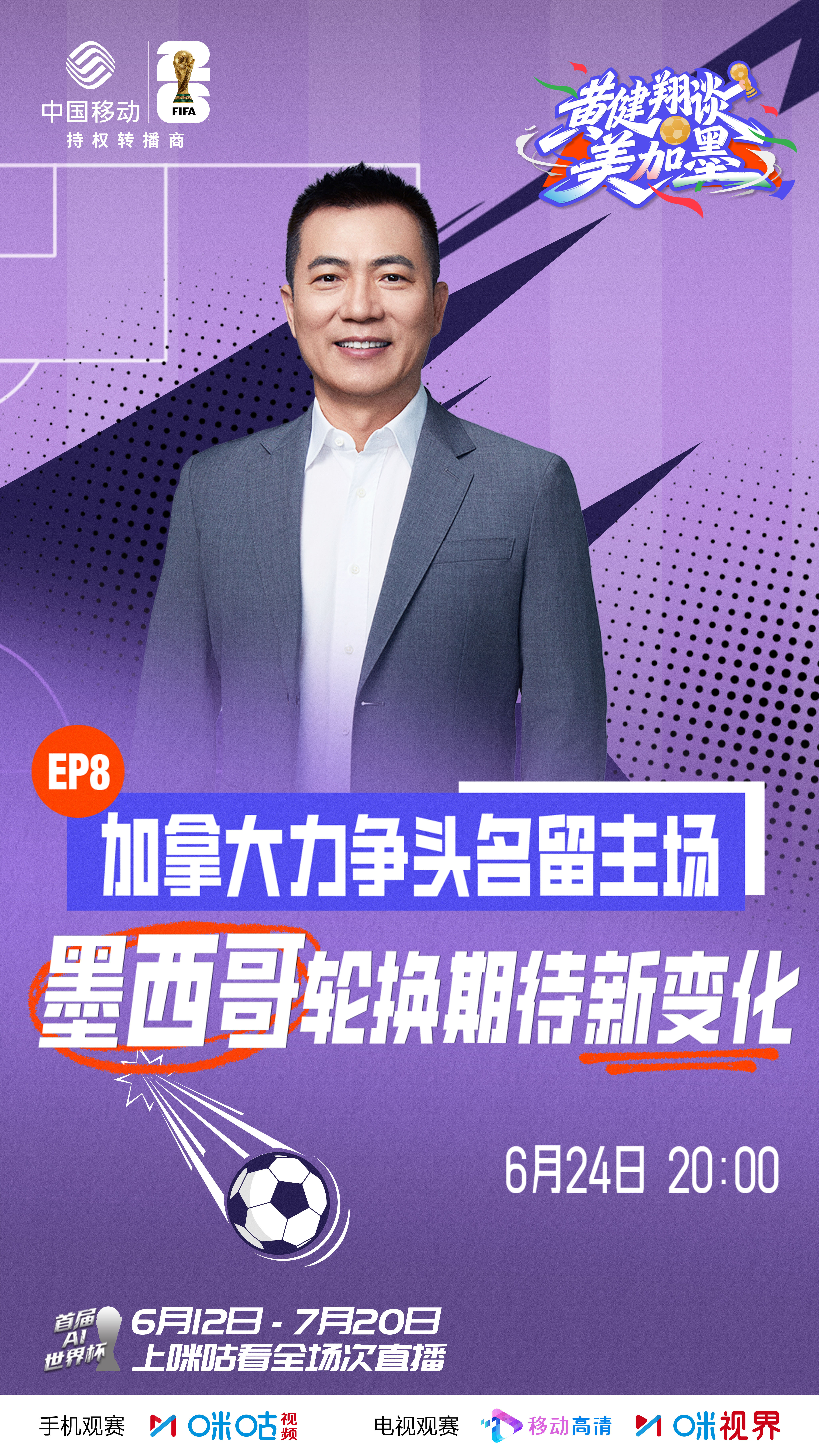 #黄健翔谈美加墨# 第8⃣️期👀带你看懂小组赛末轮生死局😶🌫️B组悬念重生