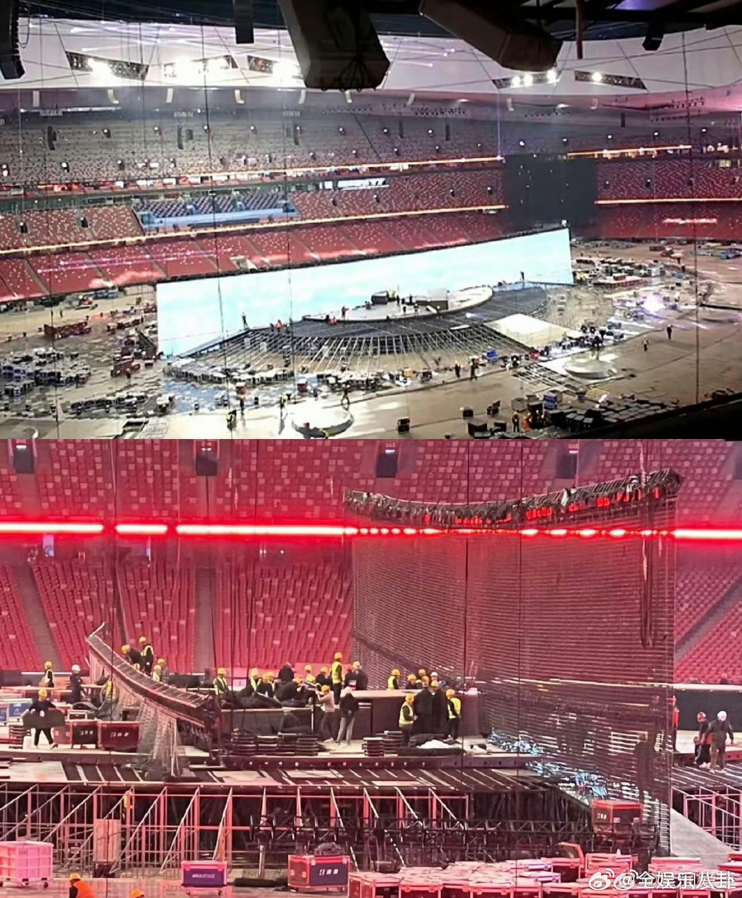 张杰在鸟巢搞上装修了网传26年鸟巢装修原来是张杰 原来鸟巢的装修传闻，是张杰为演