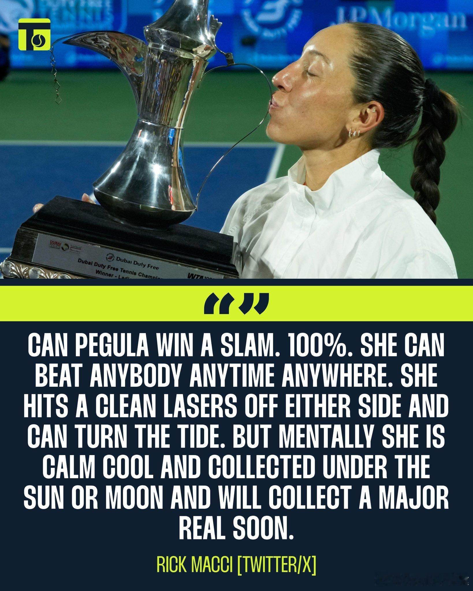 你们看好吗？大小威前教练Rick Macci：佩古拉能赢得大满贯冠军吗？百分之百