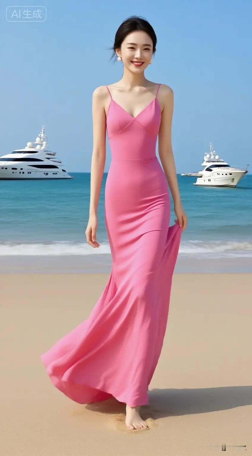 小姐姐们长得俏，
走路带风身段妙。
微微一笑百媚生，
柳丝轻摆盈蛮腰。