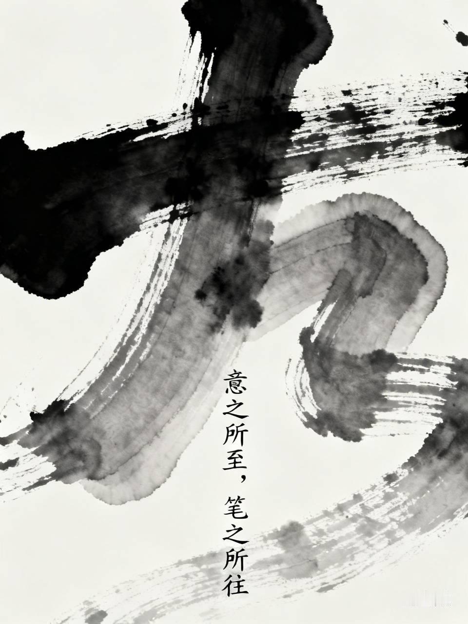 我来概括一下：意之所至，笔之所往，无规无矩，随意东西