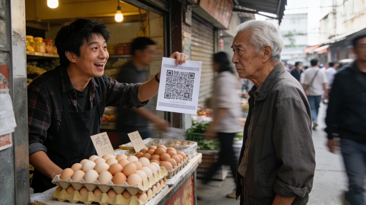 街头扫码送鸡蛋、送纸巾、送小玩具，看着是占小便宜，其实是标准引流套路，专门盯上中