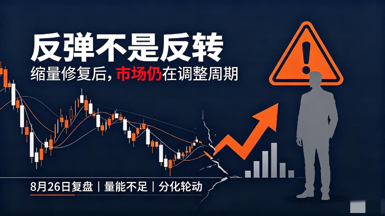 8月26日：我的操作复盘！缩量修复≠趋势反转
 
提示：理财有风险，投资需谨慎