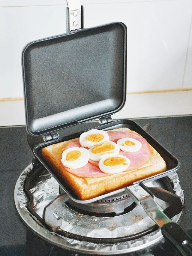 分享一个三明治神器❤️热fufu的吐司才最好吃