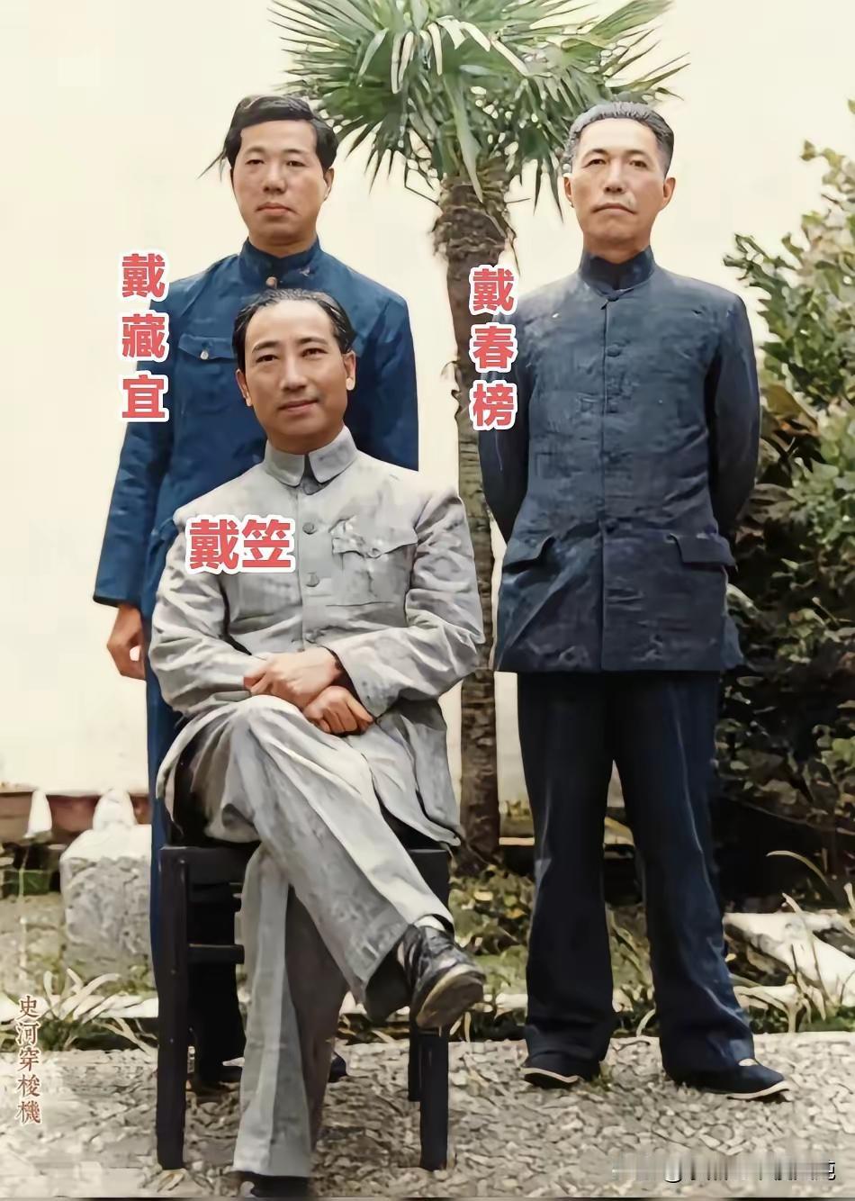 王铎：1945年，戴笠和弟弟及儿子